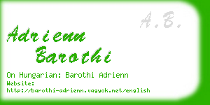 adrienn barothi business card